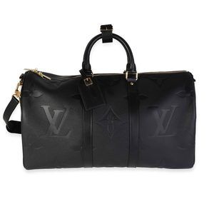 Black Monogram Empreinte Giant Keepall Bandouliere 45